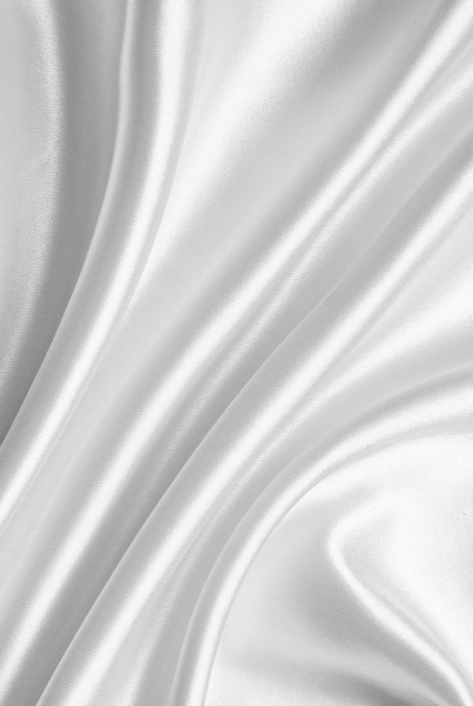 Gladde elegante witte zijde - Foto, afbeelding
