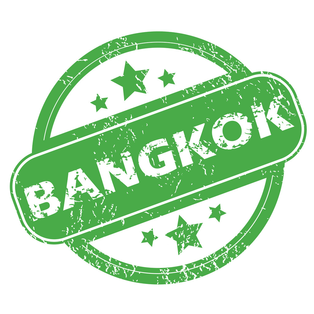 Timbre vert Bangkok
 - Vecteur, image