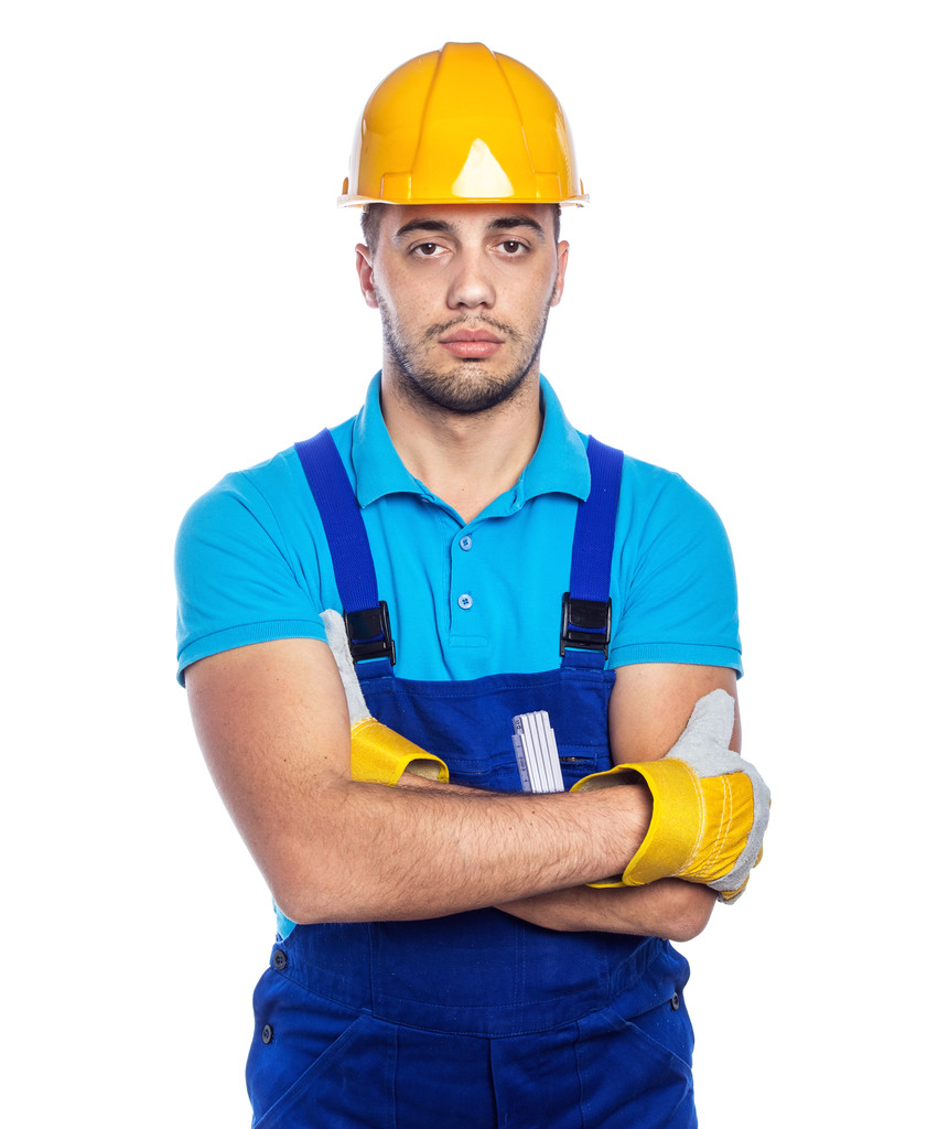 budowniczy - pracownik budowlany  - Zdjęcie, obraz