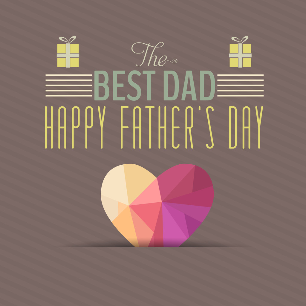 Happy Father's Day Vector Design - Vector, Image