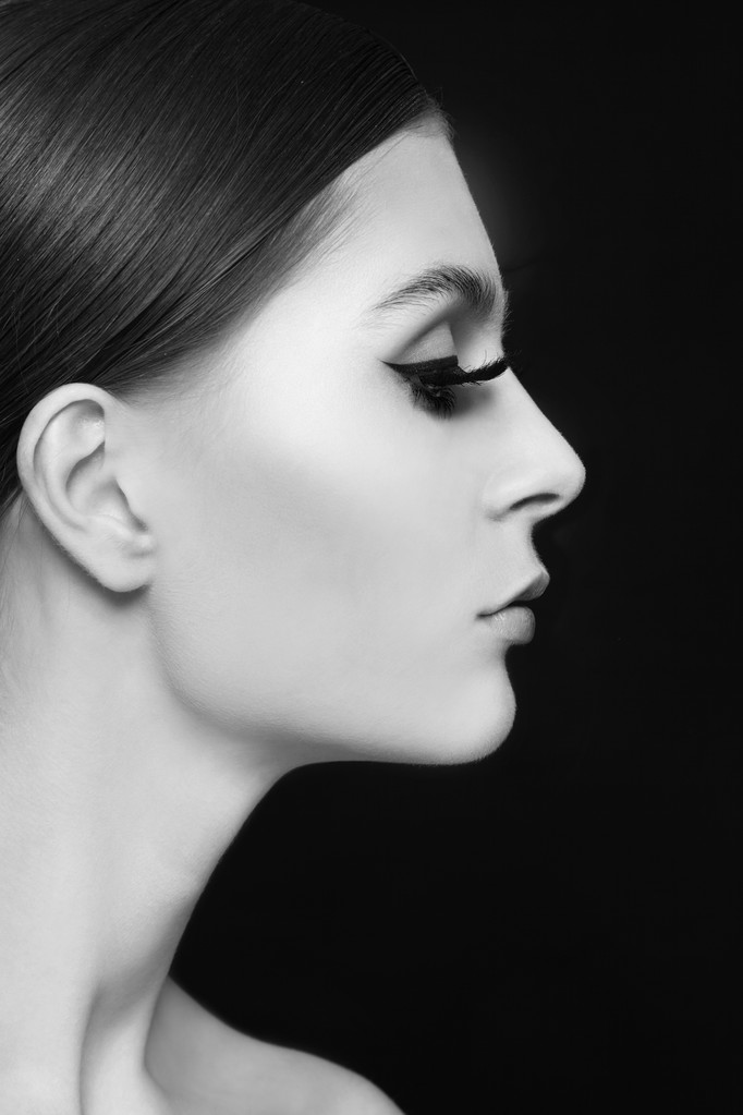 woman with extended eyelashes - Foto, afbeelding