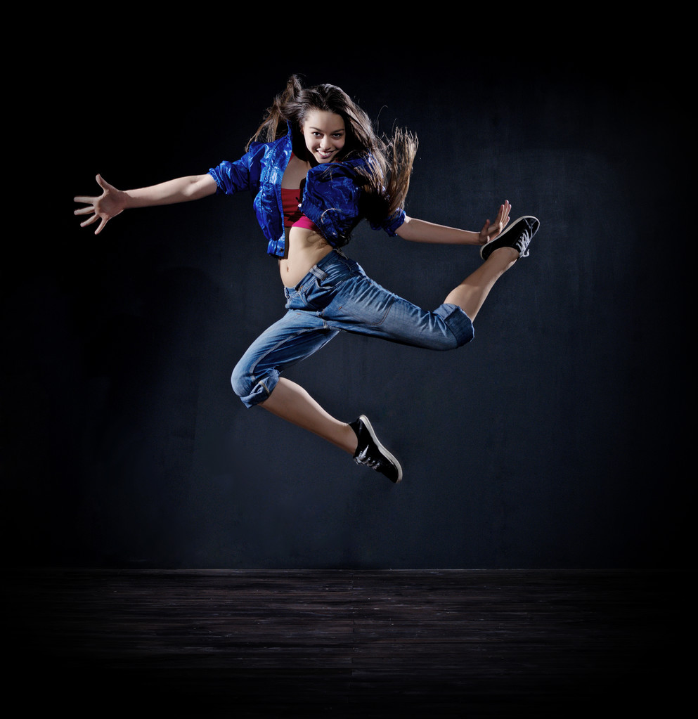 Chica bailarina moderna (versión oscura
) - Foto, imagen