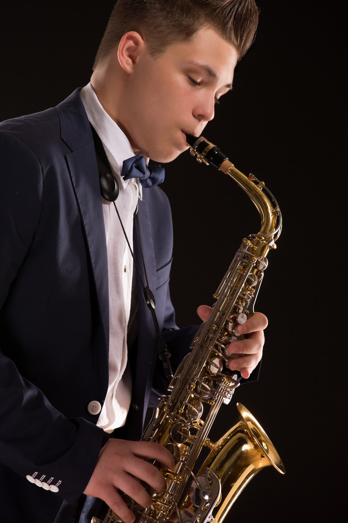 Saxofonist - Foto, Bild