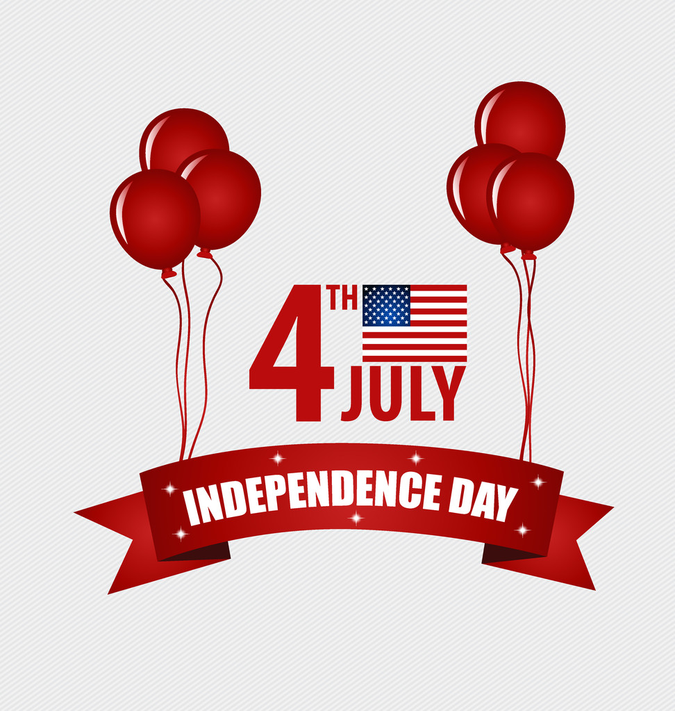 boldog függetlenség napja kártya az Amerikai Egyesült Államok. Amerikai f - Vektor, kép