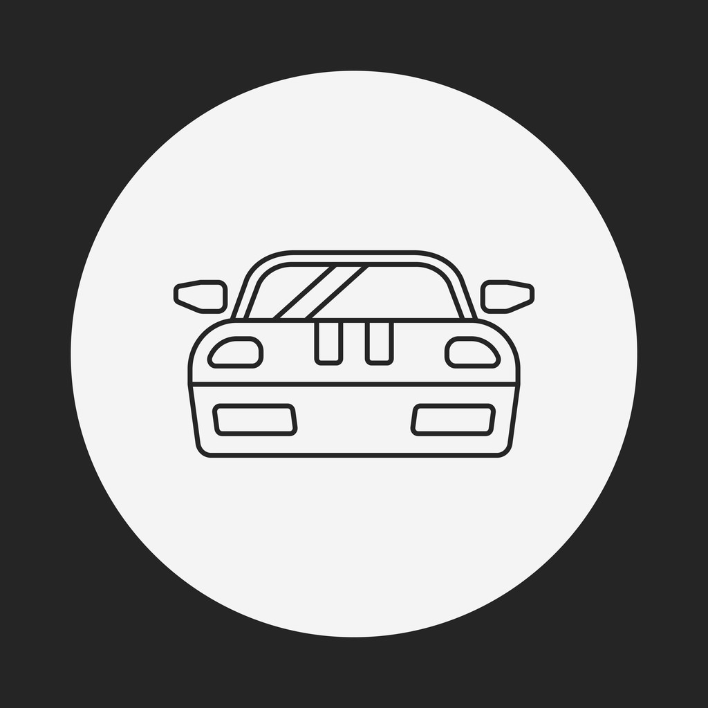icône de ligne de voiture
 - Vecteur, image