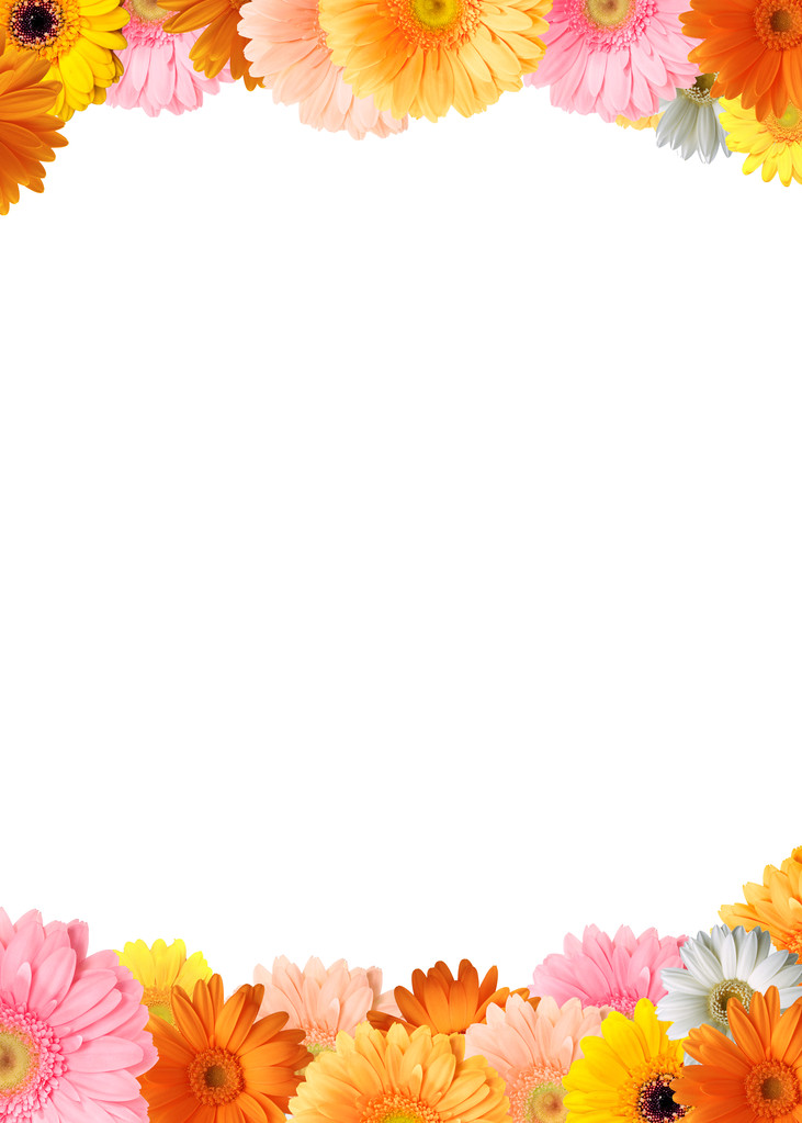 Colorful flower frame - Photo, Image