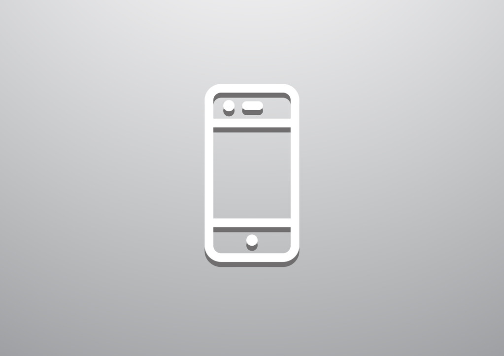 Semplice icona web smartphone
 - Vettoriali, immagini