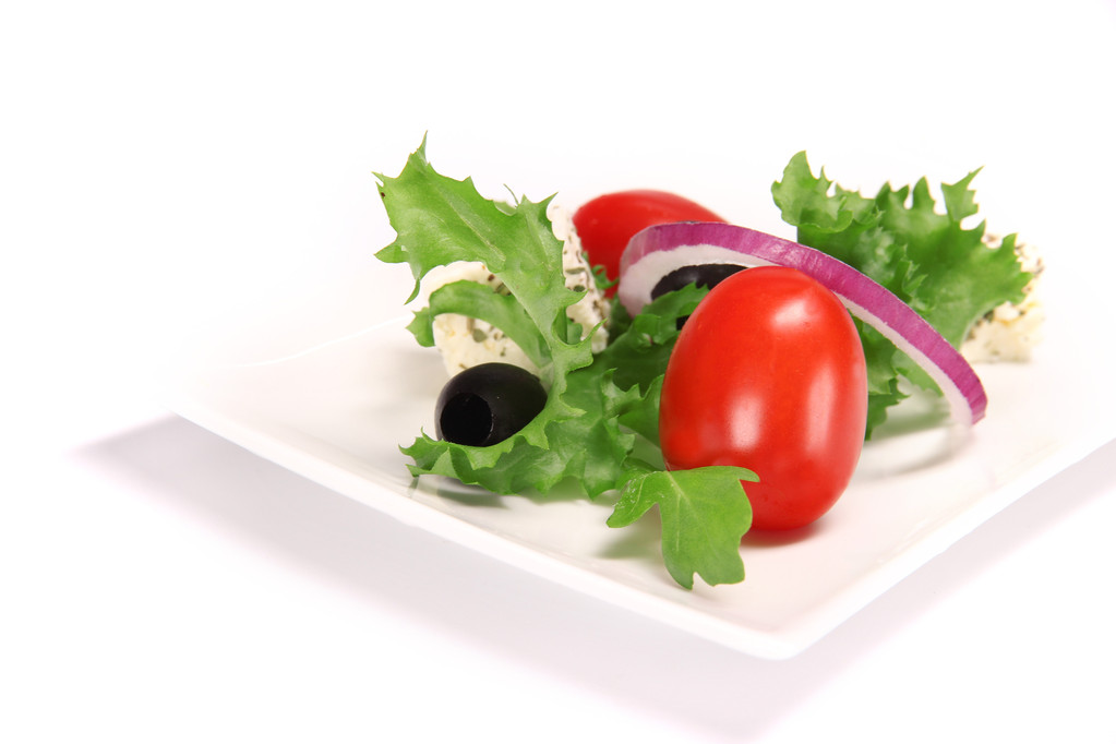 friss zöldség, mozgás felett fehér - Fotó, kép