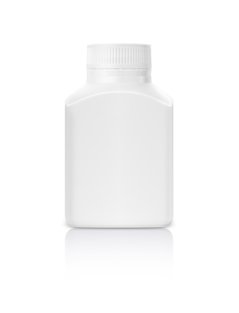 Beyaz arka plan üzerinde izole boş ambalaj ek ürün şişe - Fotoğraf, Görsel