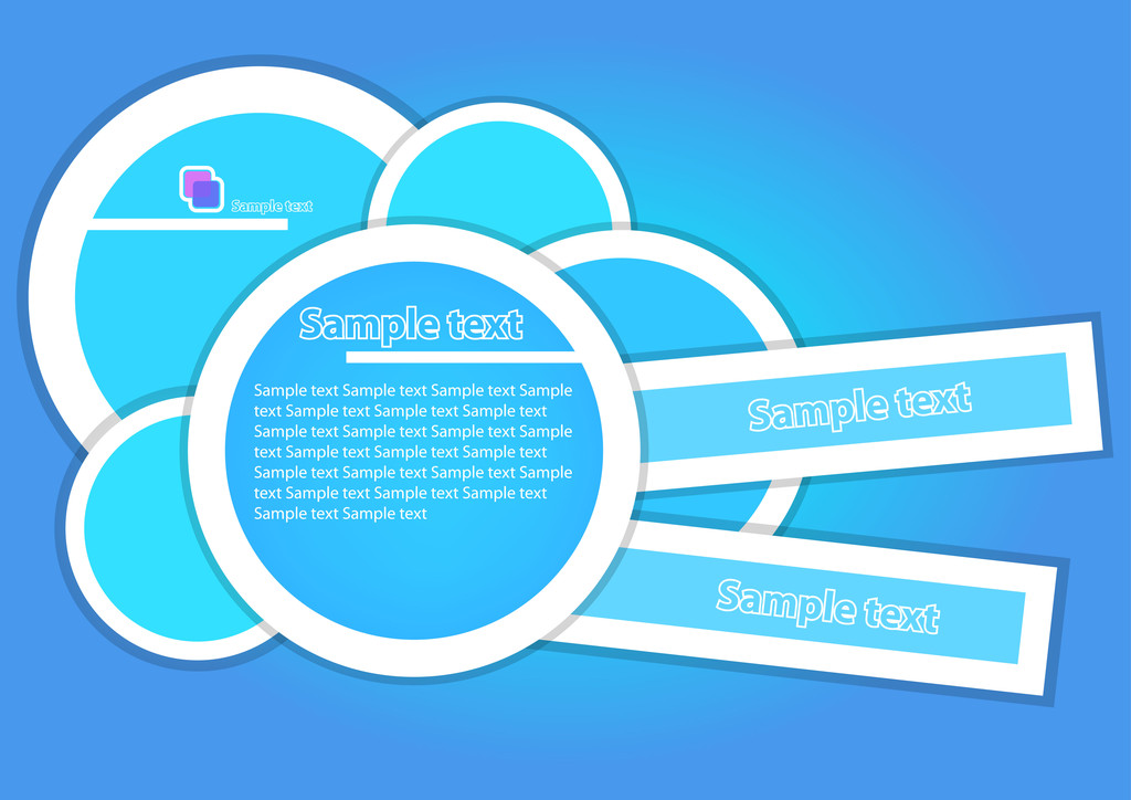 Banner web azul
 - Vector, imagen