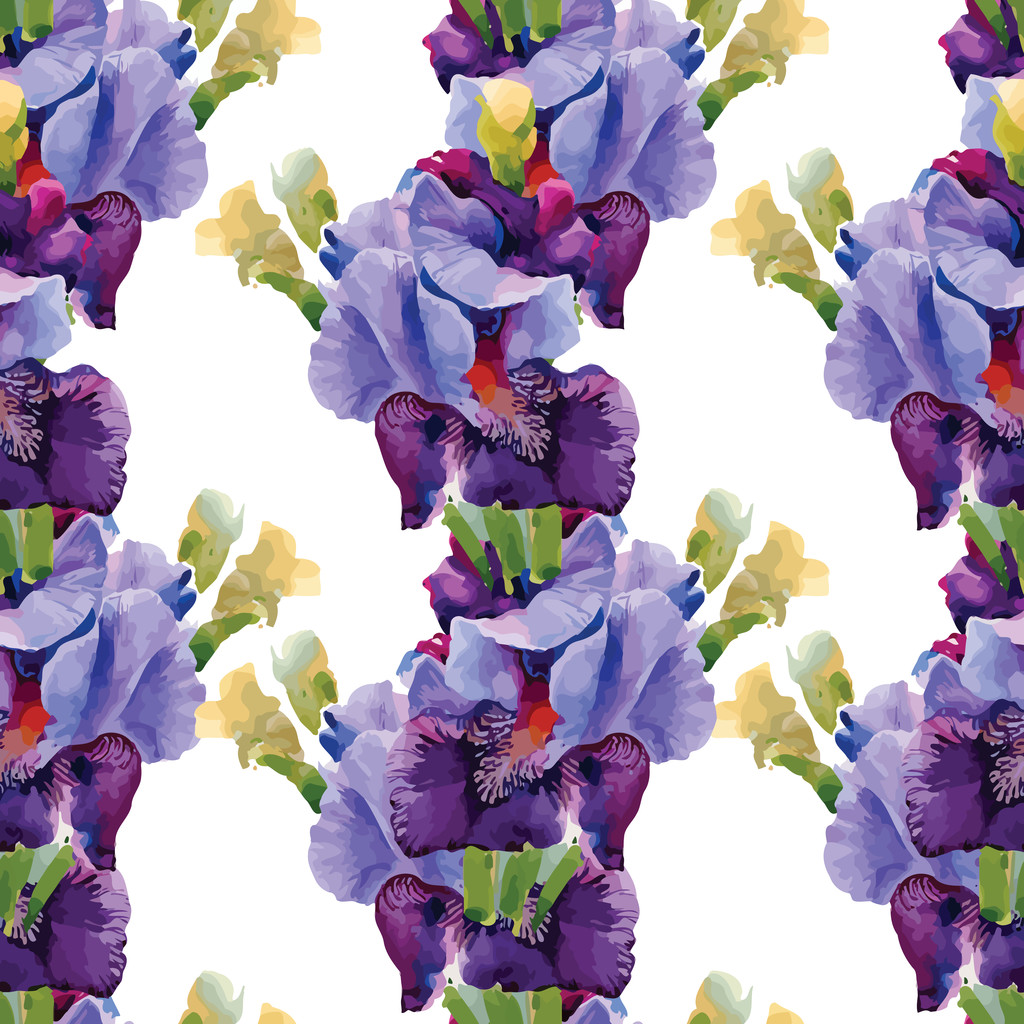 луговий візерунок з квітучими квітами
 - Вектор, зображення
