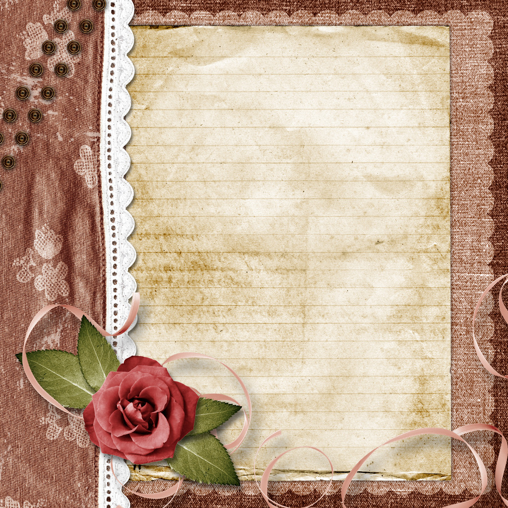 Ñard for greeting or invitation on the vintage background. - Photo, Image