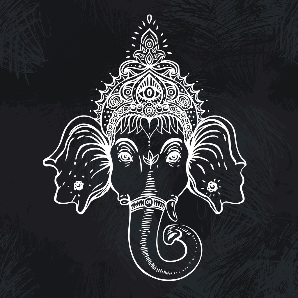 Hindu Ganesha úr.. - Vektor, kép