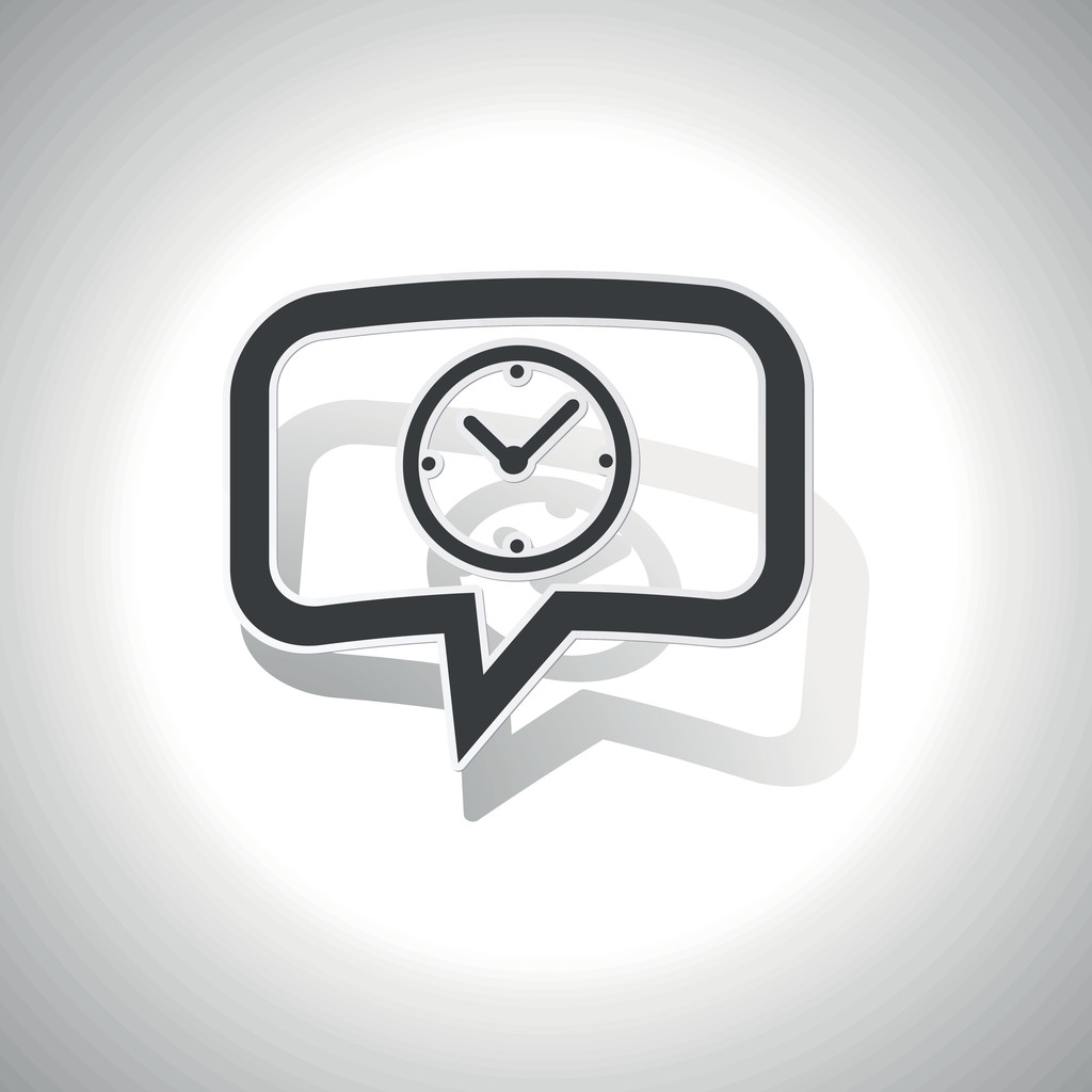 icona del messaggio orologio curvo
 - Vettoriali, immagini