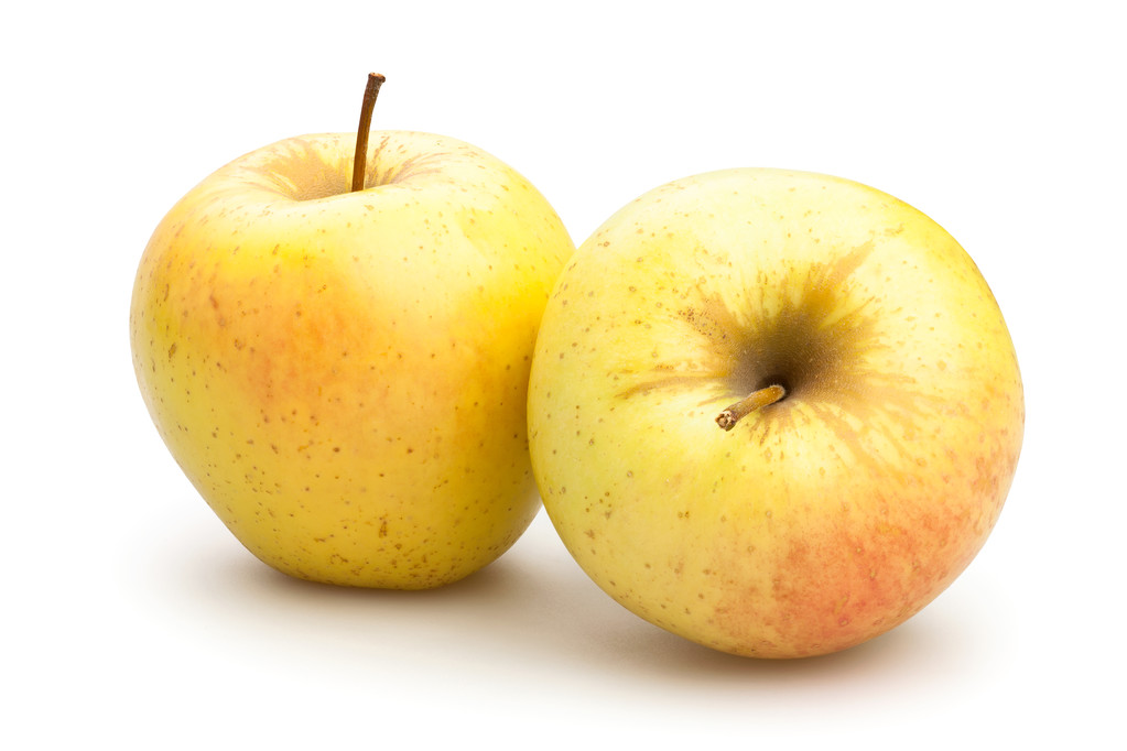Dos manzanas amarillas
 - Foto, imagen