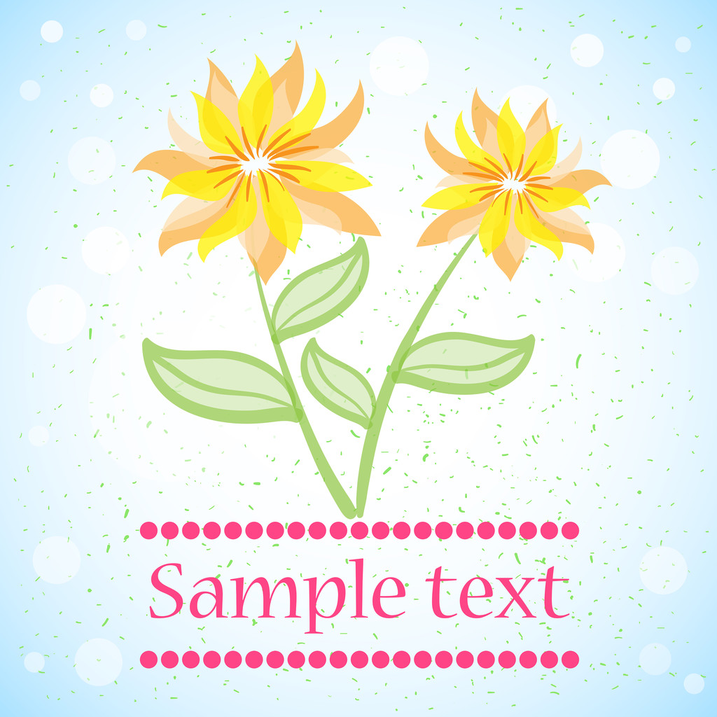 Floral design background - Vector, Image