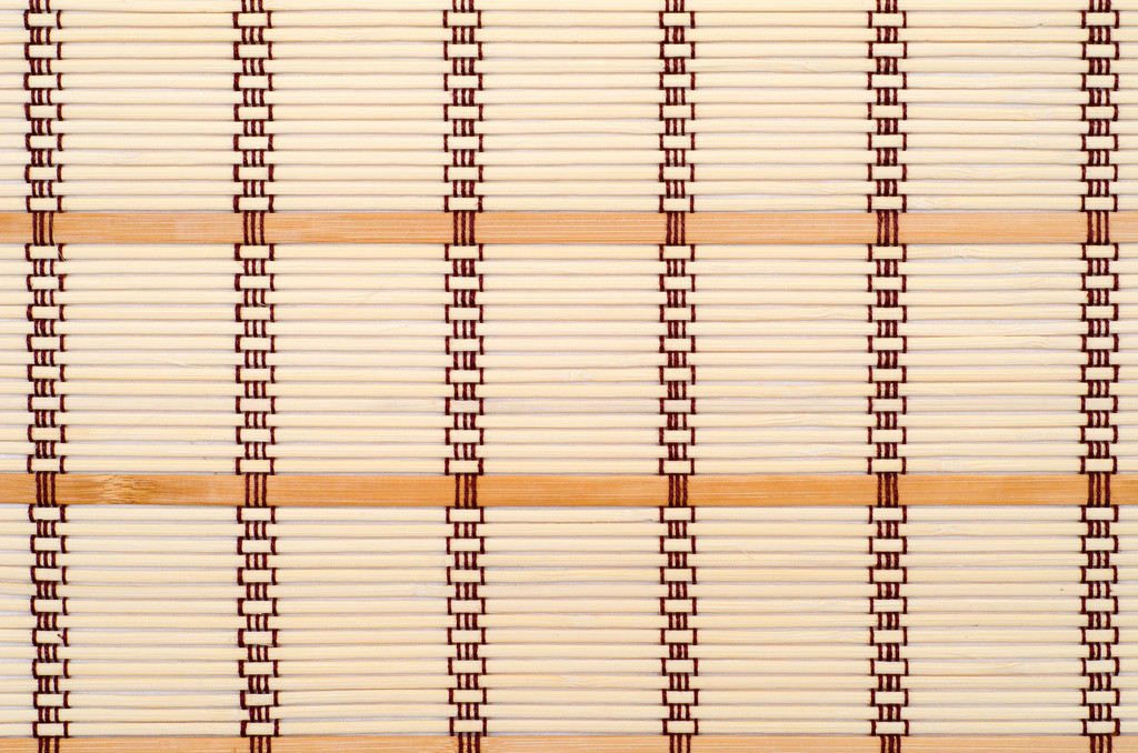 bamboe placemat voor sushi - Foto, afbeelding