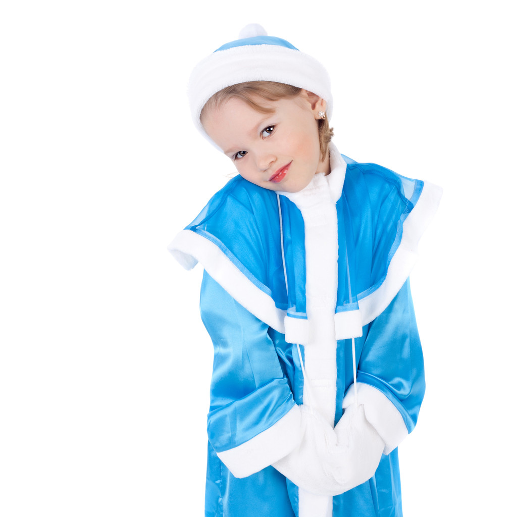 menina em traje de Donzela de Neve
 - Foto, Imagem
