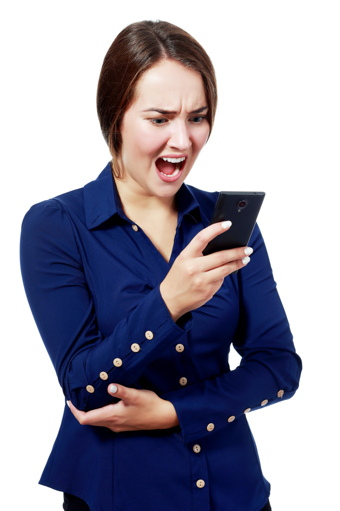 Žena křičí na telefon - Fotografie, Obrázek