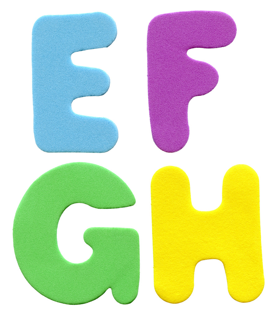 Цветные пенные буквы
 - Фото, изображение