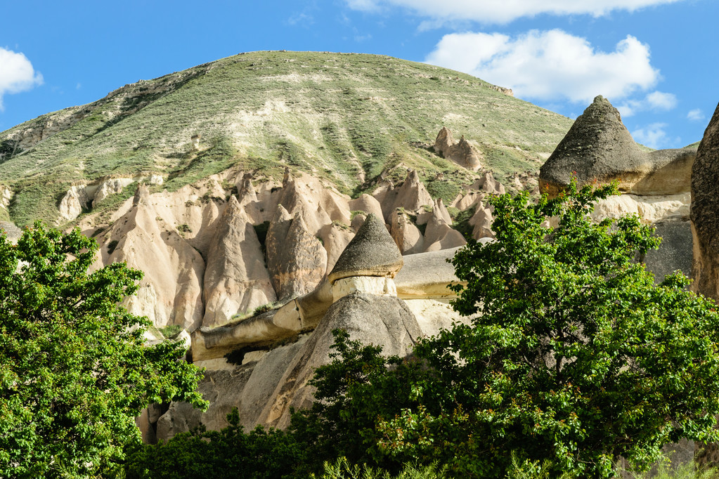 kolorowe skalnych w Kapadocji, Turcja - Zdjęcie, obraz