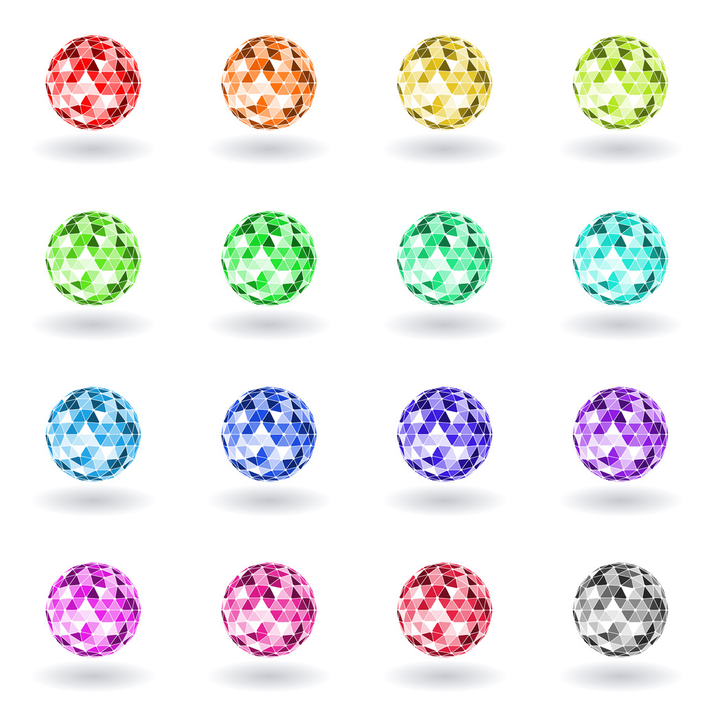 Set sfere poligonali
 - Vettoriali, immagini