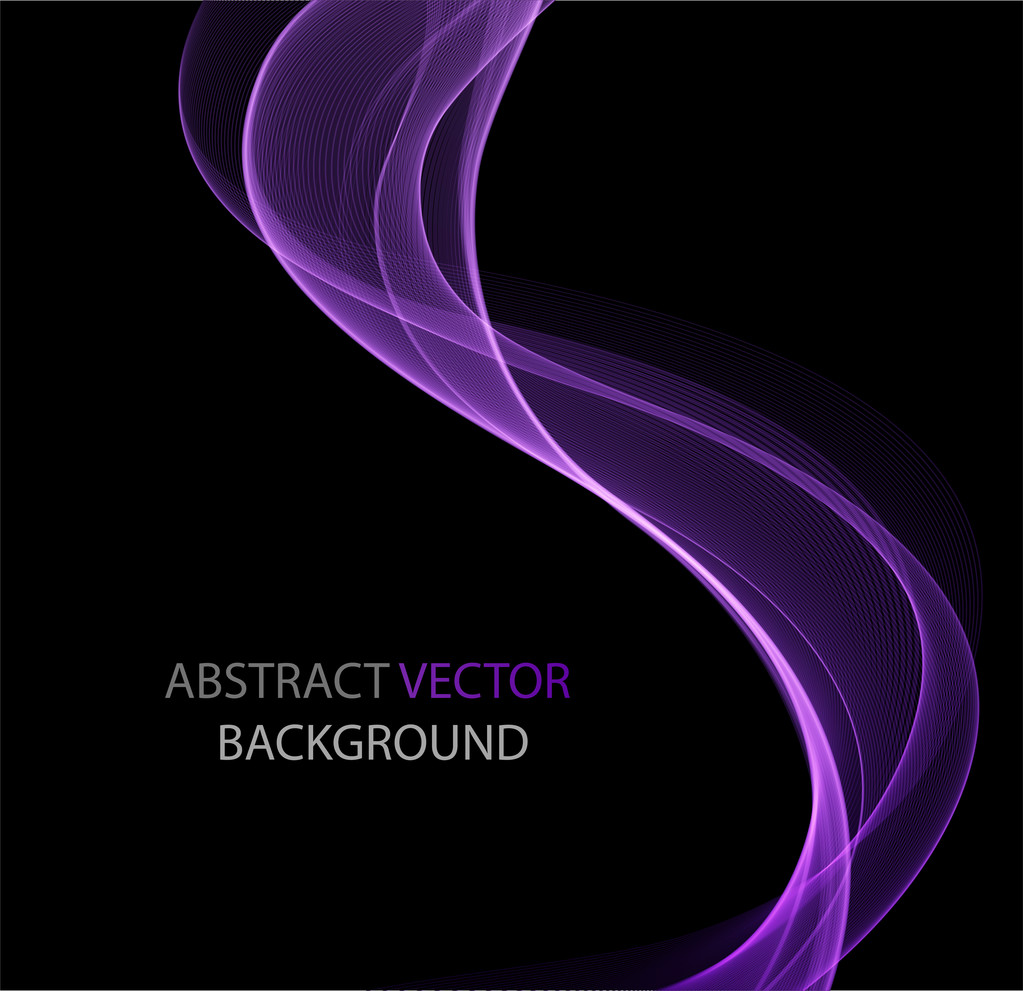 Aalto abstrakteja kuvia, väri suunnittelu Abstrakti värillinen aalto musta
 - Vektori, kuva