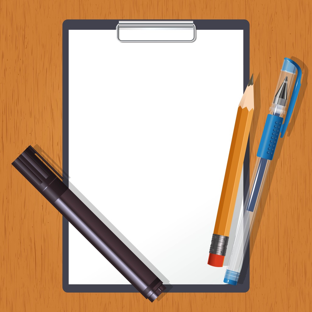 tablet e ferramentas de desenho
 - Vetor, Imagem