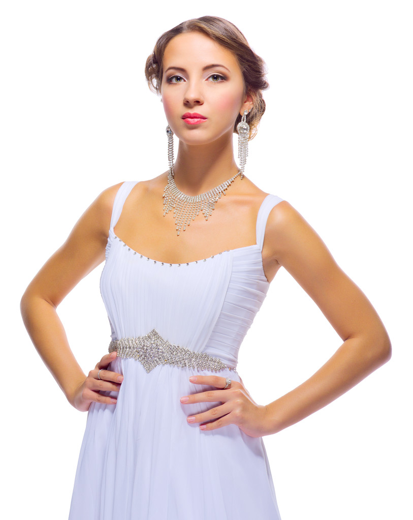 Mujer joven en vestido de novia
 - Foto, imagen