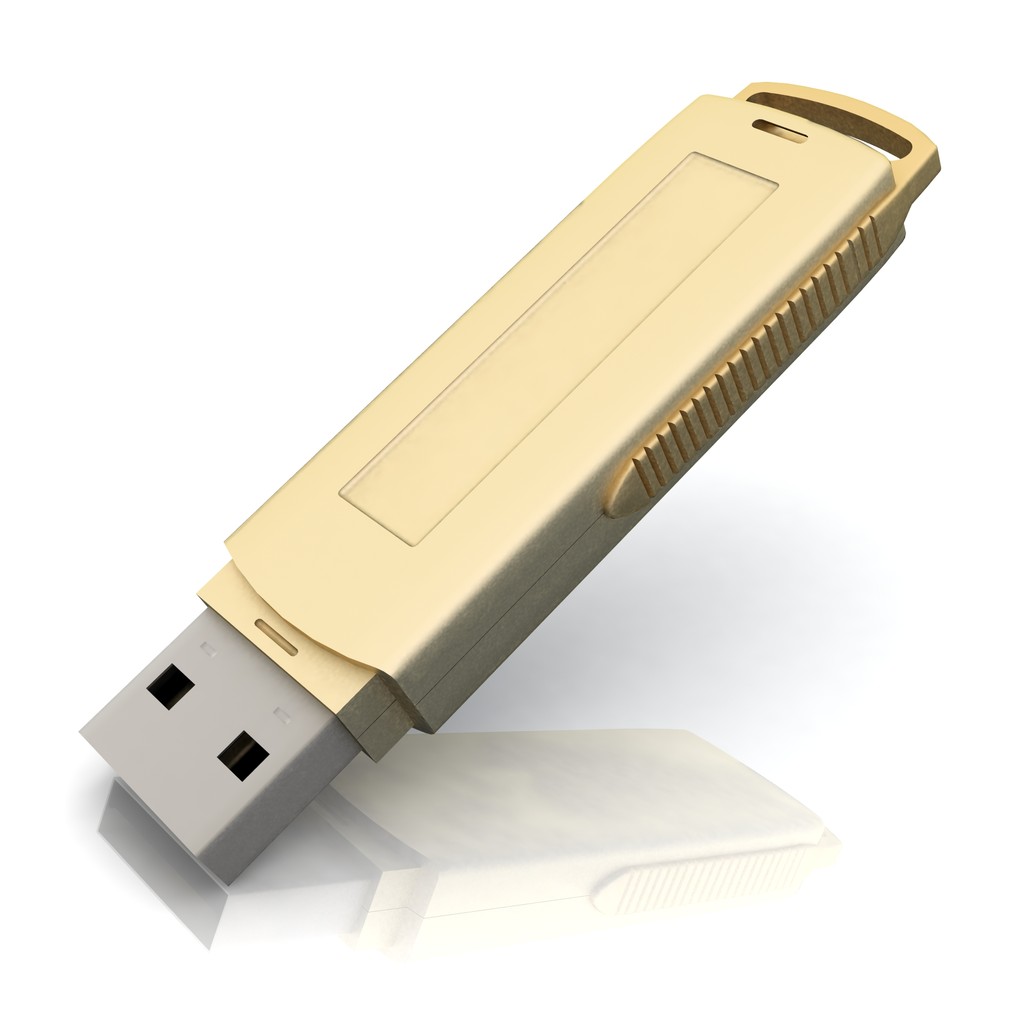 USB накопичувач ізольовано на білому
 - Фото, зображення