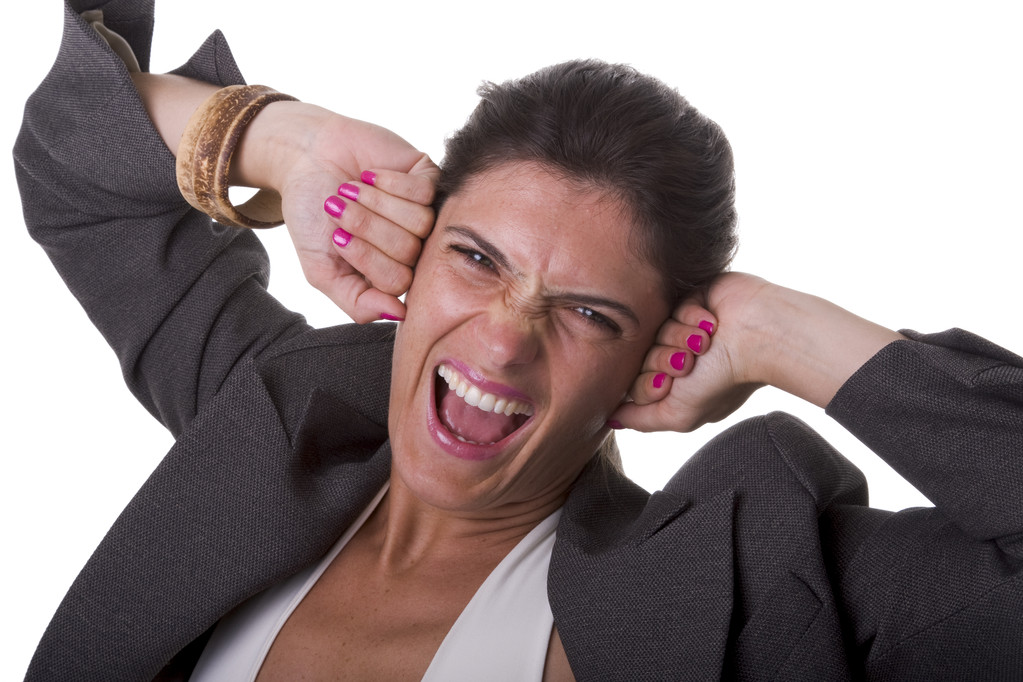 Mujer de negocios estresada
 - Foto, imagen