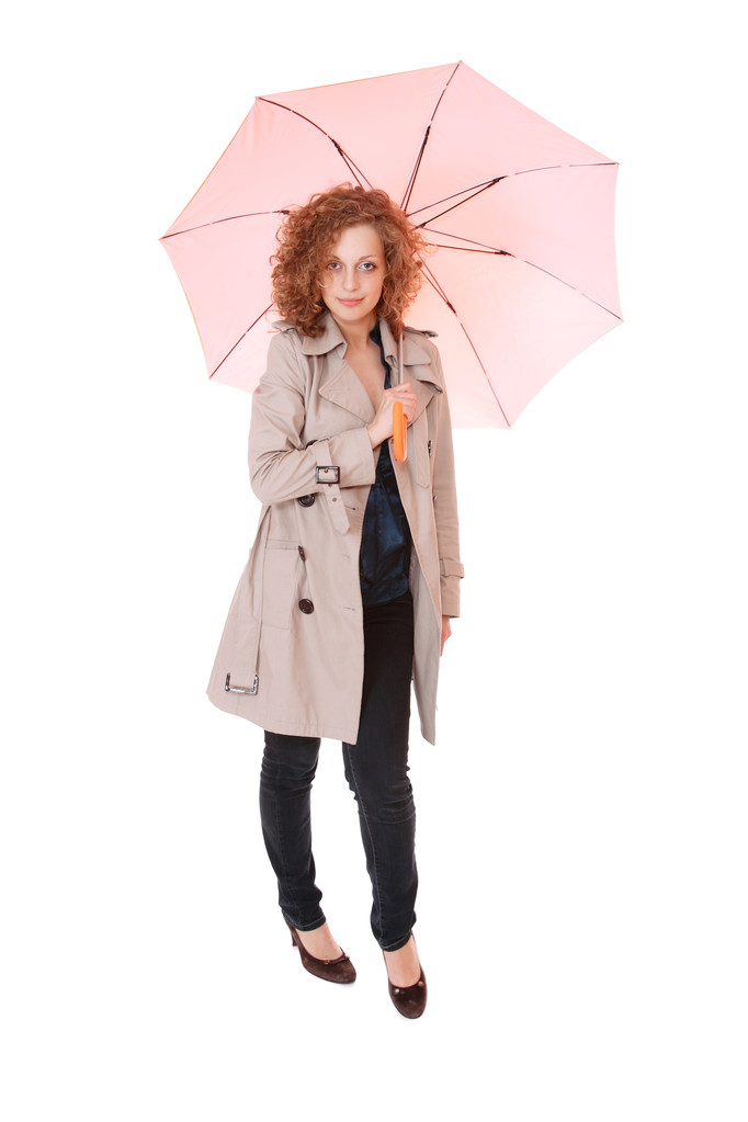 Frau mit Regenschirm - Foto, Bild