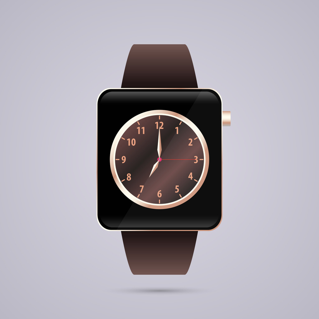 Luxe slimme horloge. Moderne design. Vectorillustratie - Vector, afbeelding