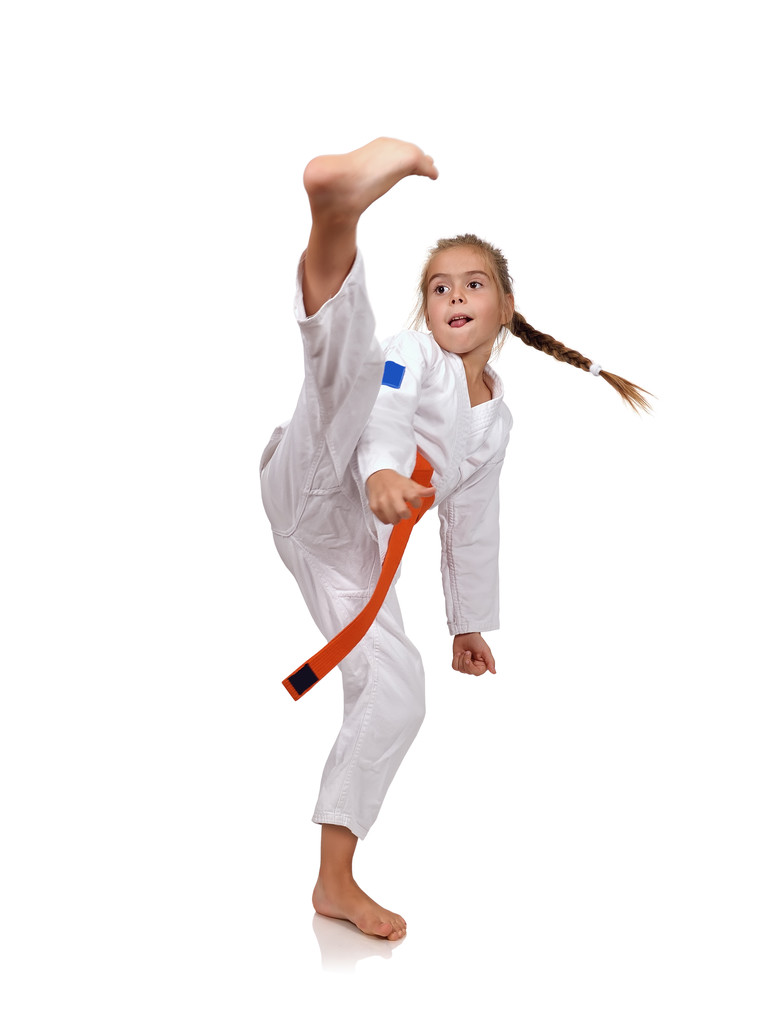 dívka praxe karate - Fotografie, Obrázek