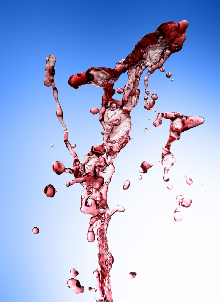 Spruzzi di vino rosso
 - Foto, immagini