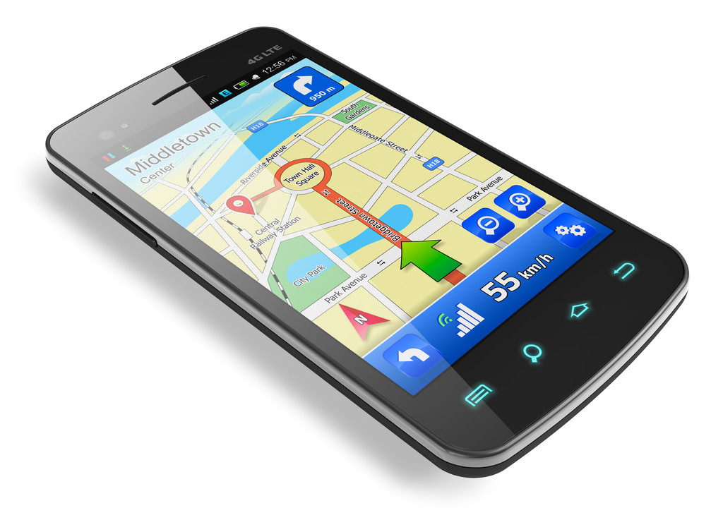 Smartphone gps navigasyon - Fotoğraf, Görsel