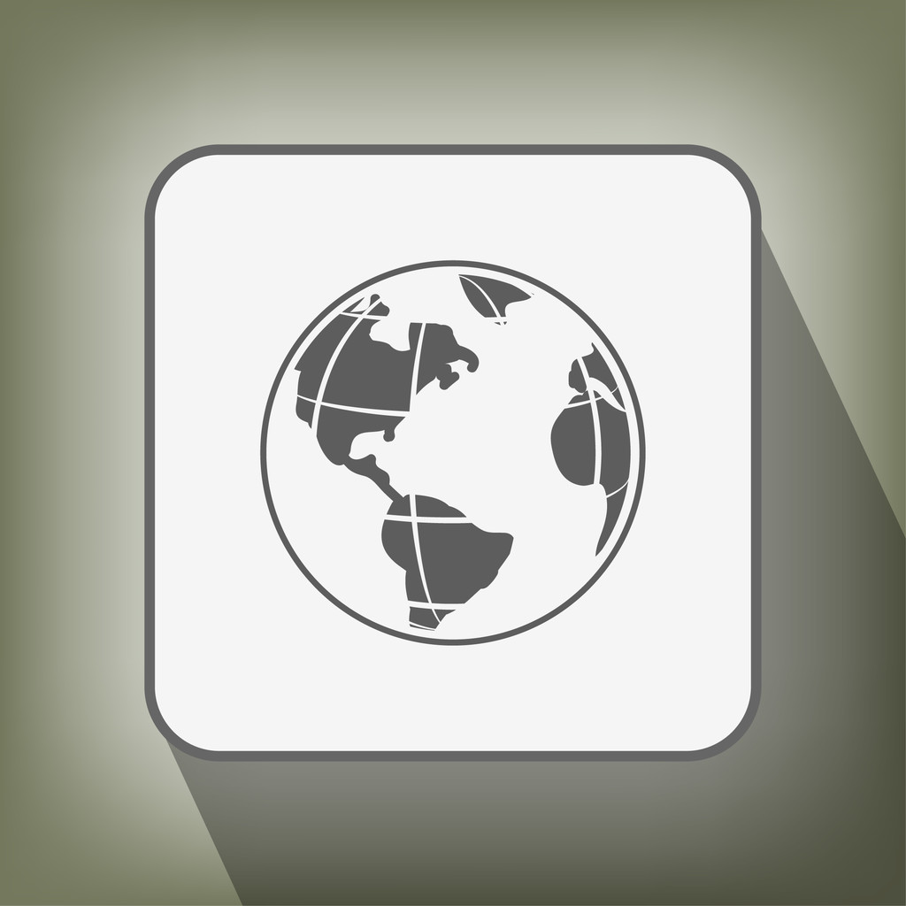 Pictogramme de l'icône du globe
 - Vecteur, image