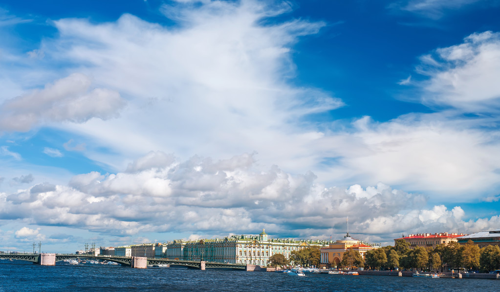 View of Neva river in St.Petersburg, Russia - Photo, Image