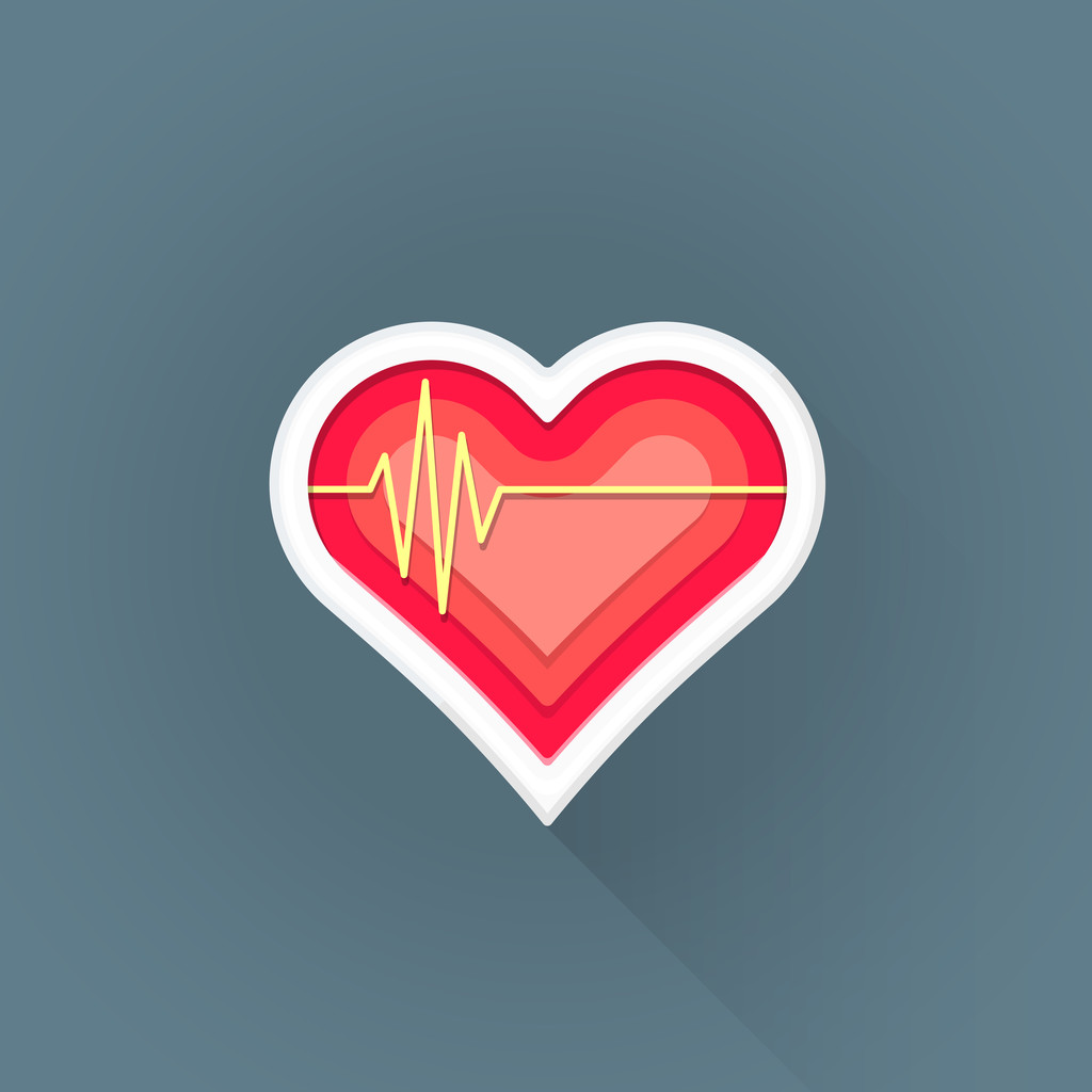 vector plano medicina cardíaca símbolo ilustración ico
 - Vector, imagen
