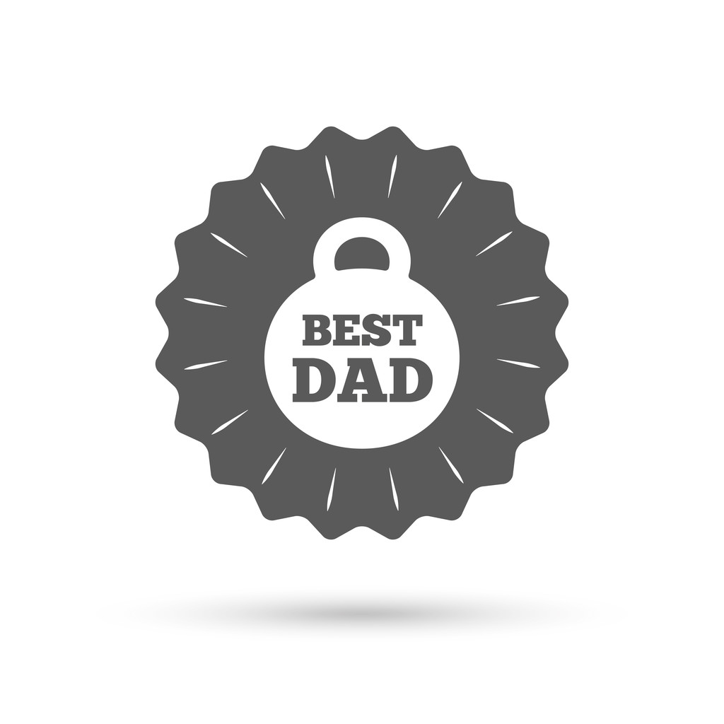 Best dad sign icon. - Vector, Image