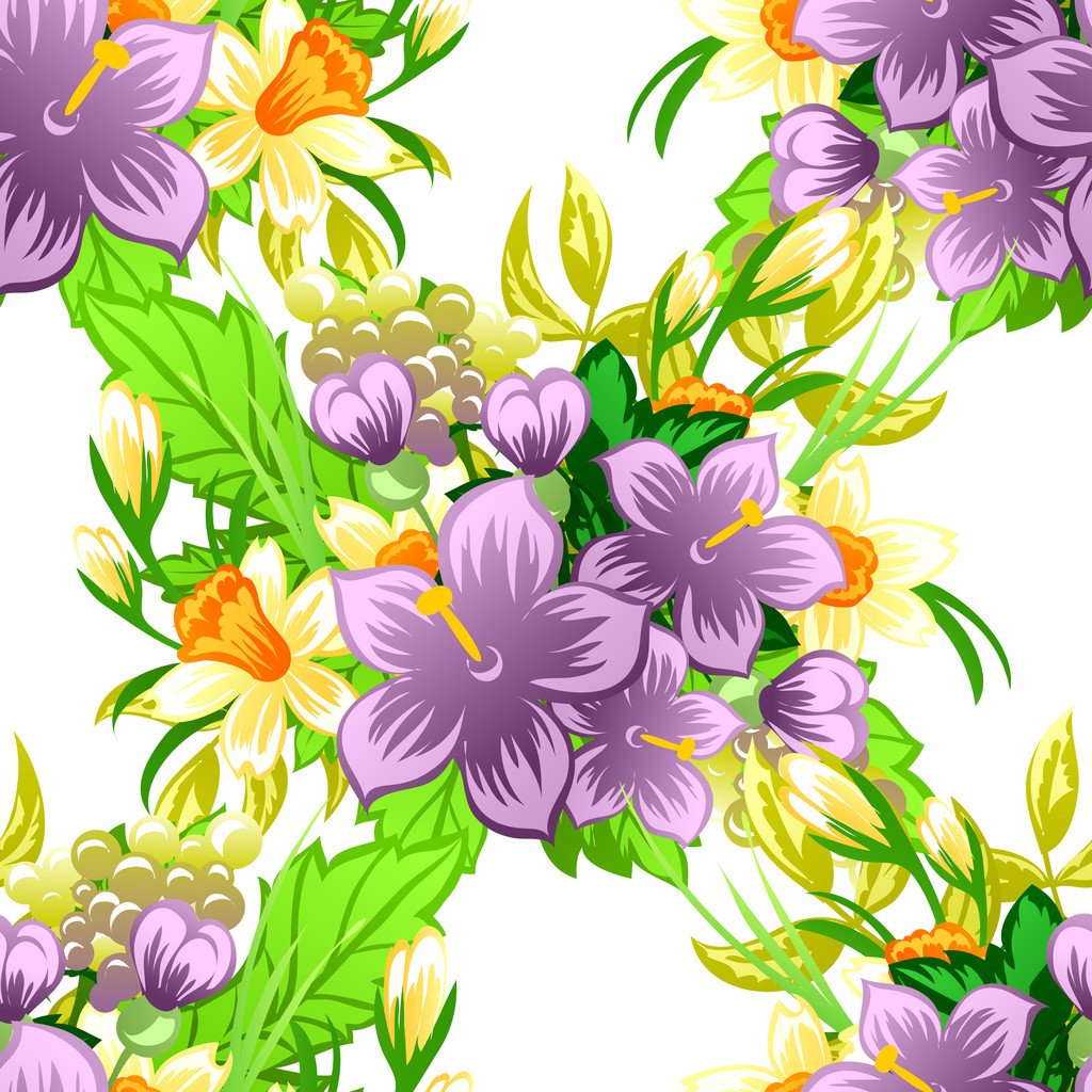 padrão sem costura floral - Vetor, Imagem