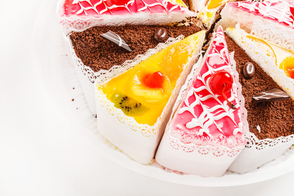 Pedaços de bolo saborosos
 - Foto, Imagem