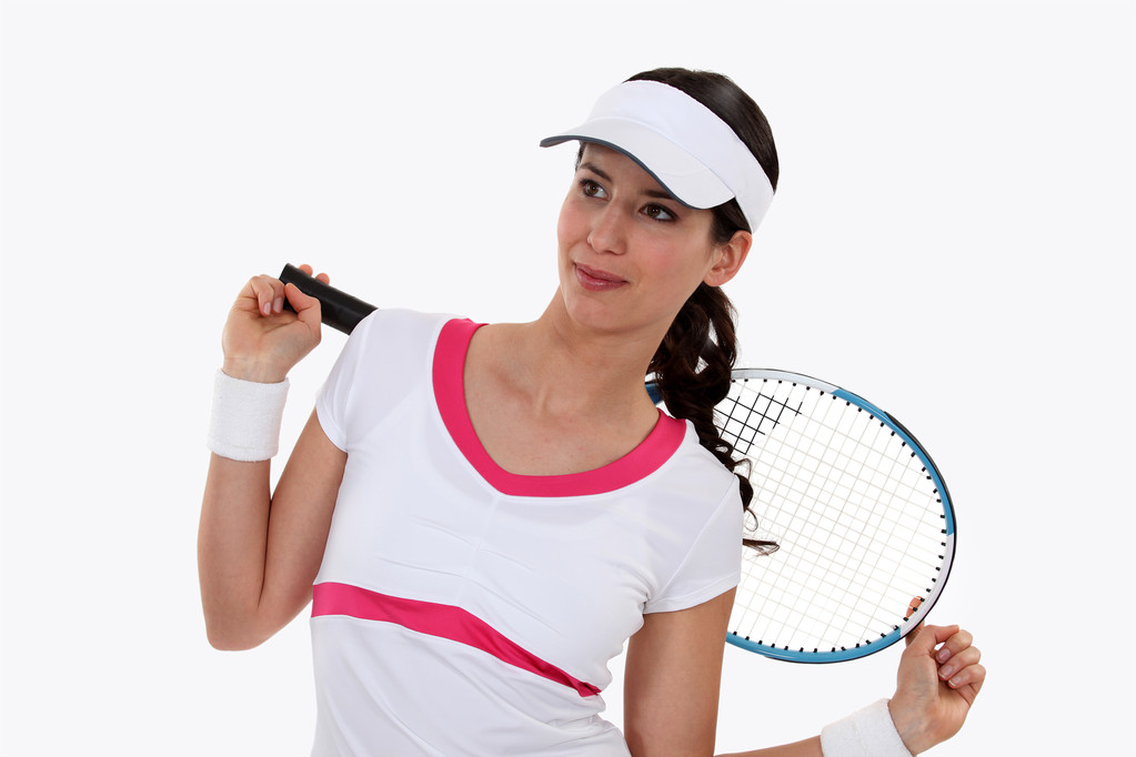 tenistka izolovaných na bílém pozadí - Fotografie, Obrázek
