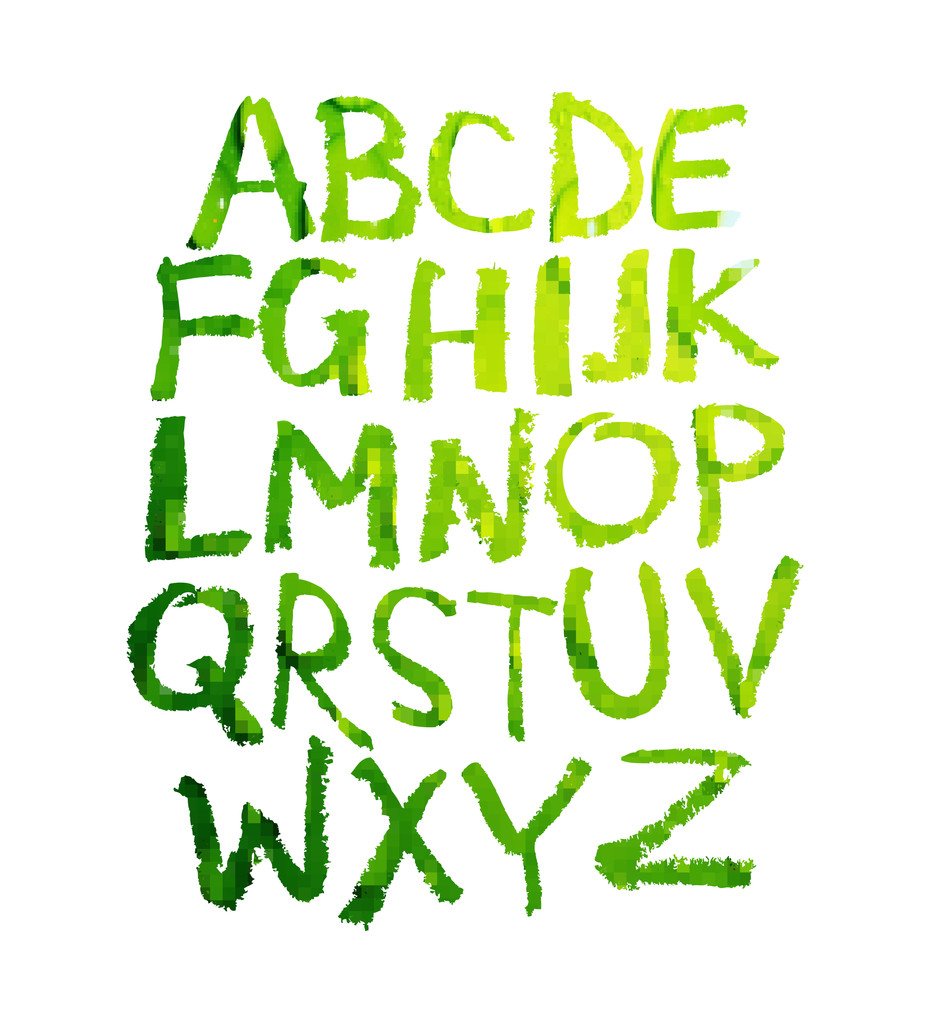 handschriftliches Alphabet. Vektor - Vektor, Bild