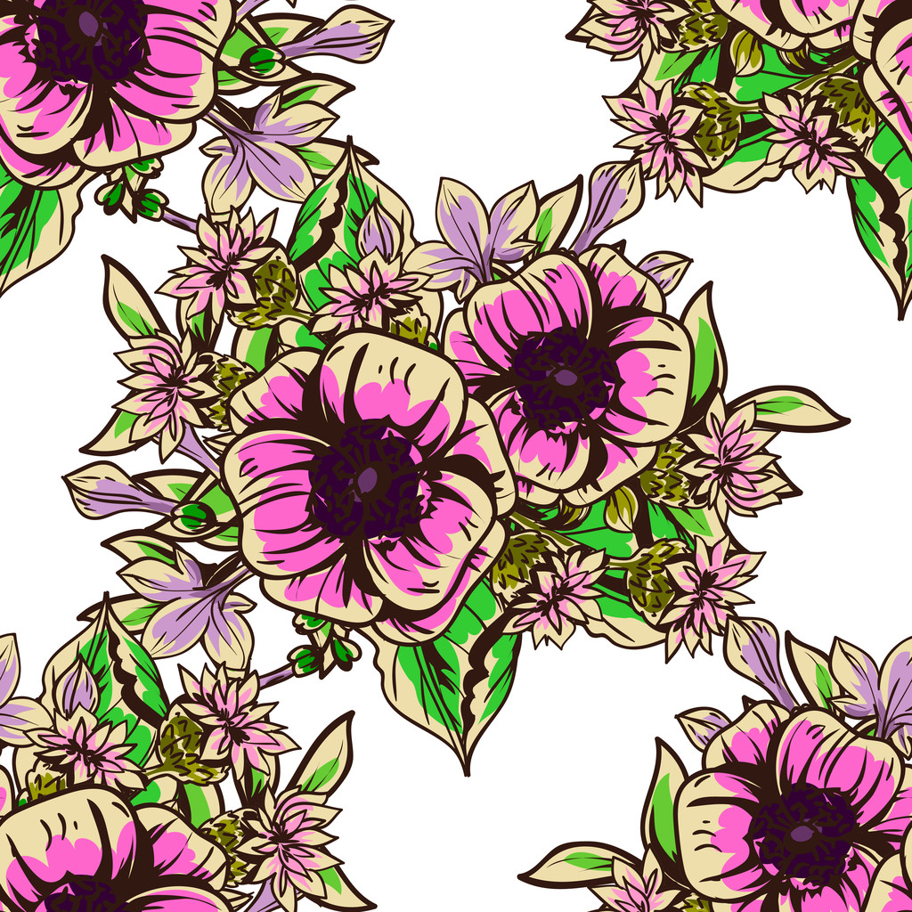 patrón sin costura floral - Vector, Imagen