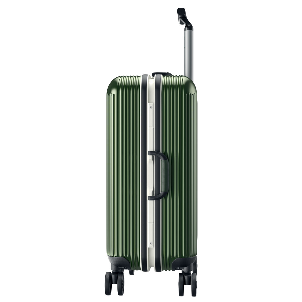 Kovové zavazadla zelené, boční pohled - Fotografie, Obrázek