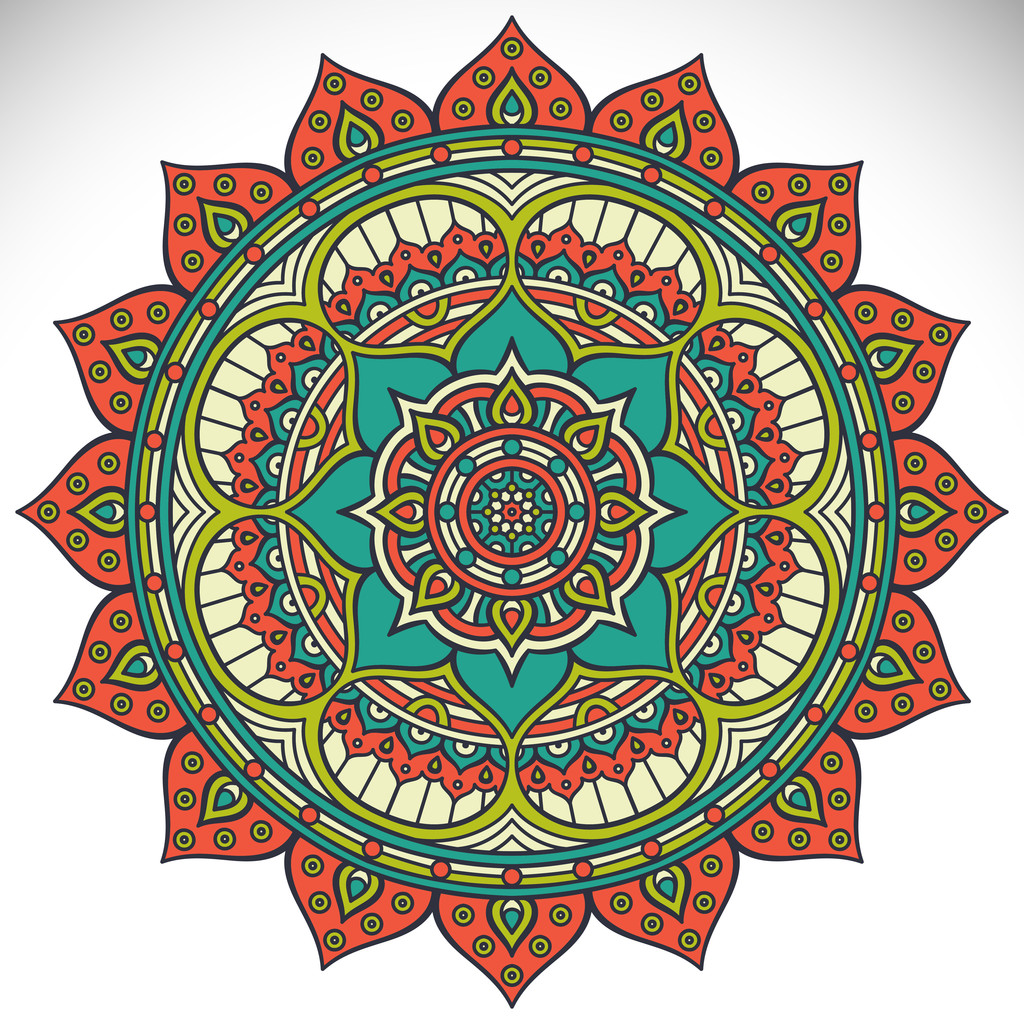 Mandala etnikai stílusban - Vektor, kép