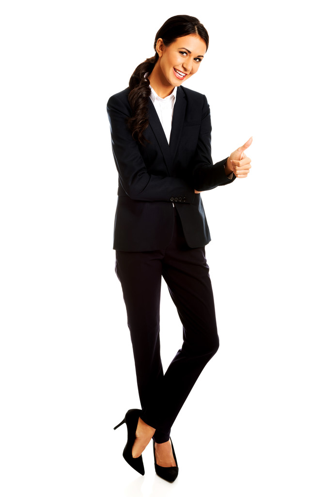 Businesswoman showing ok sign - Photo, Image