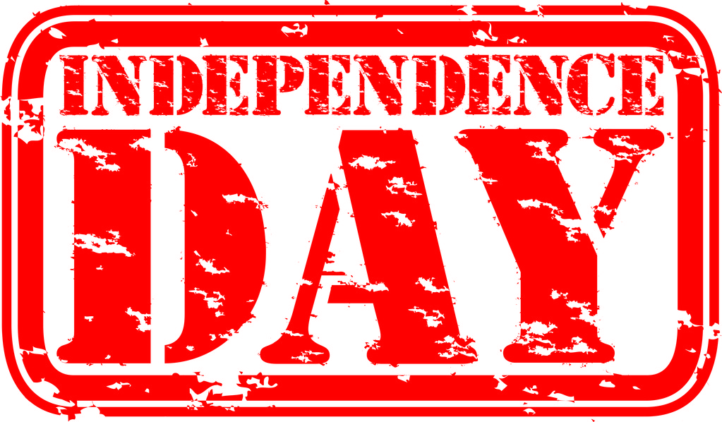 Гранж День незалежності гумовий штамп, Векторні ілюстрації - Вектор, зображення