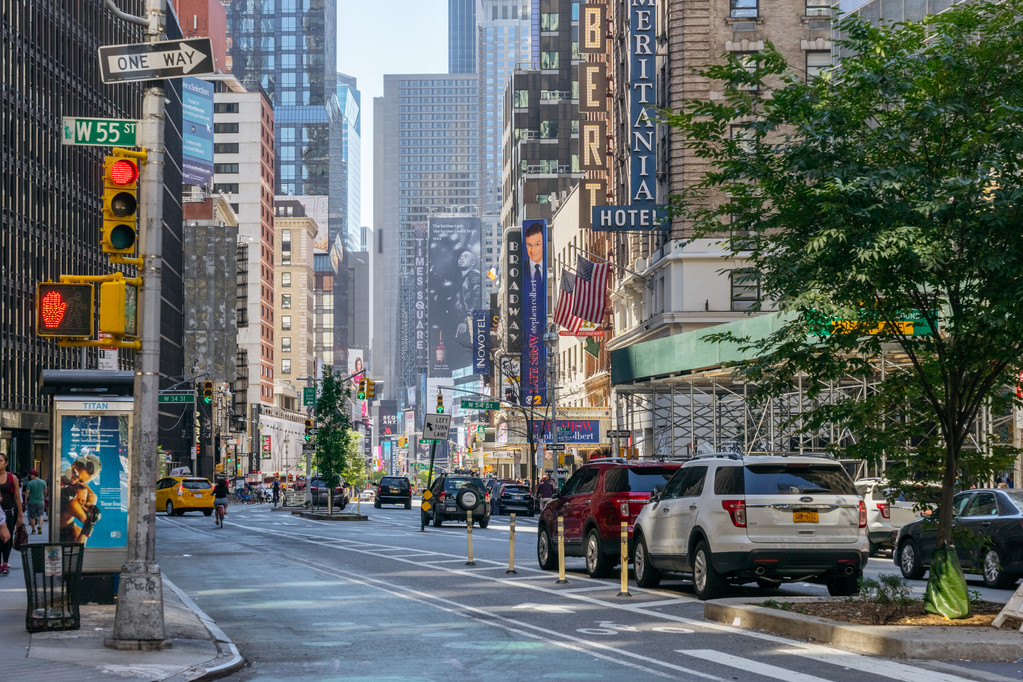 Taksówki na ulicy w Nowym Jorku - Zdjęcie, obraz